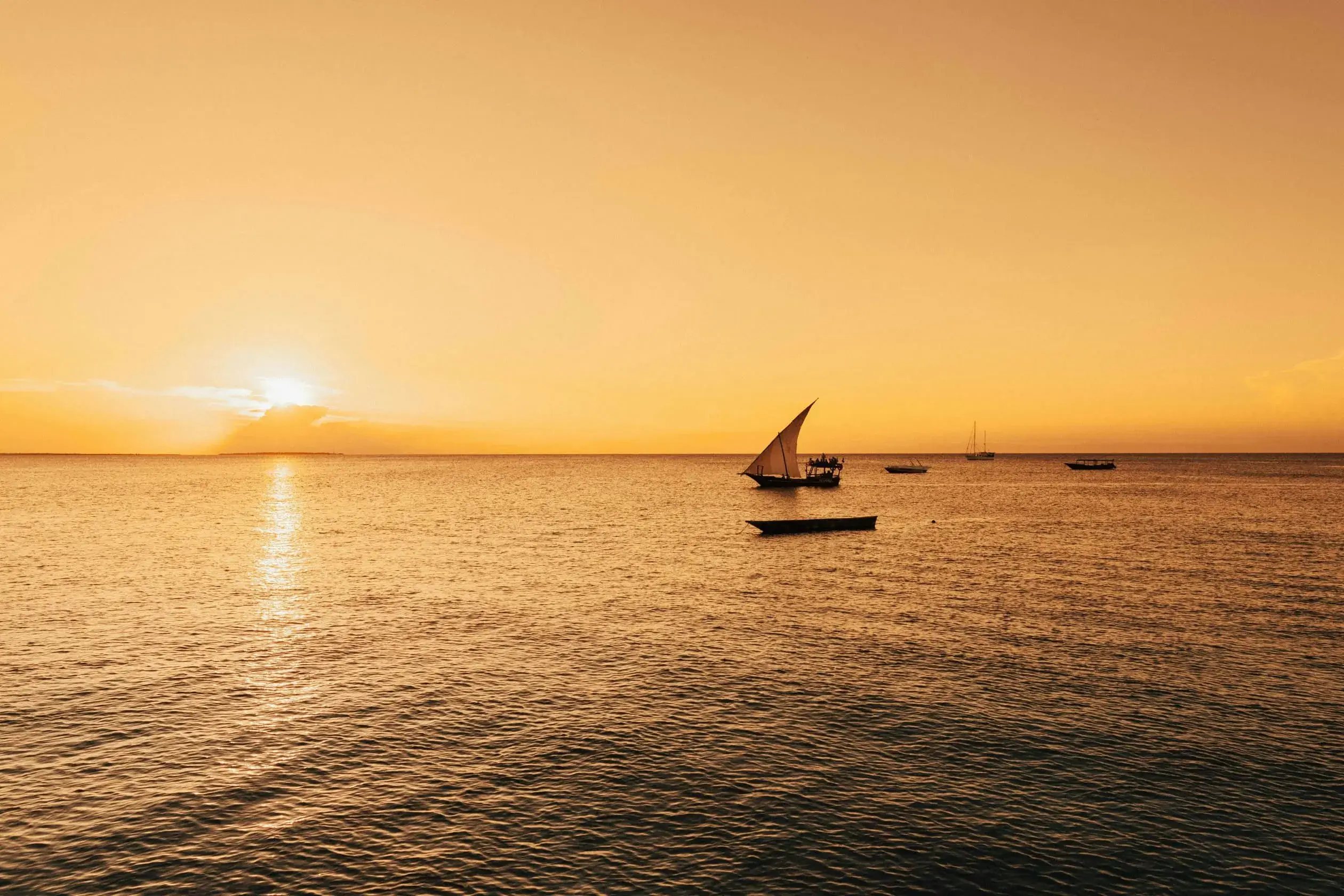 Zanzibar beach sunset