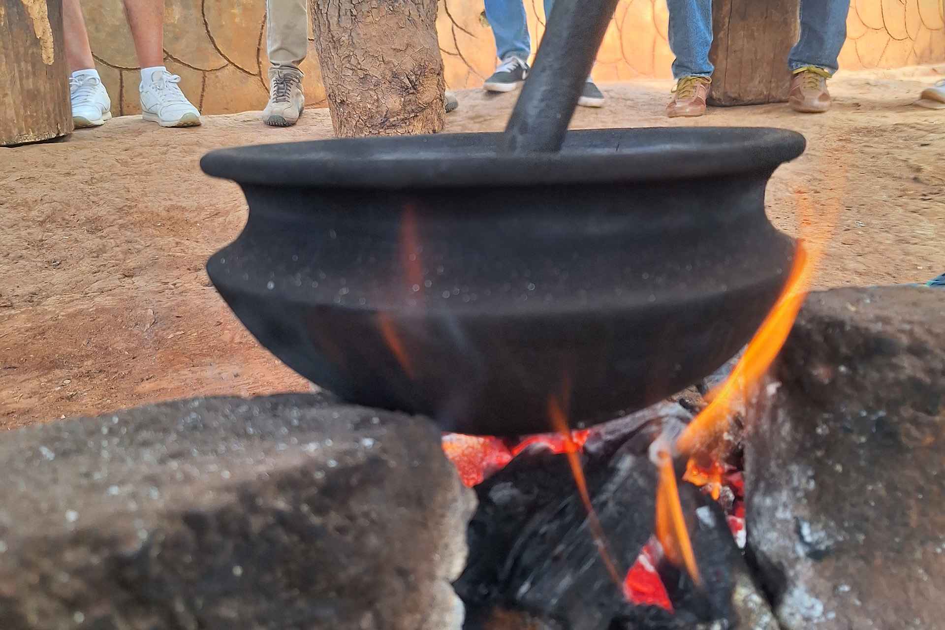 Traditional coffee making process