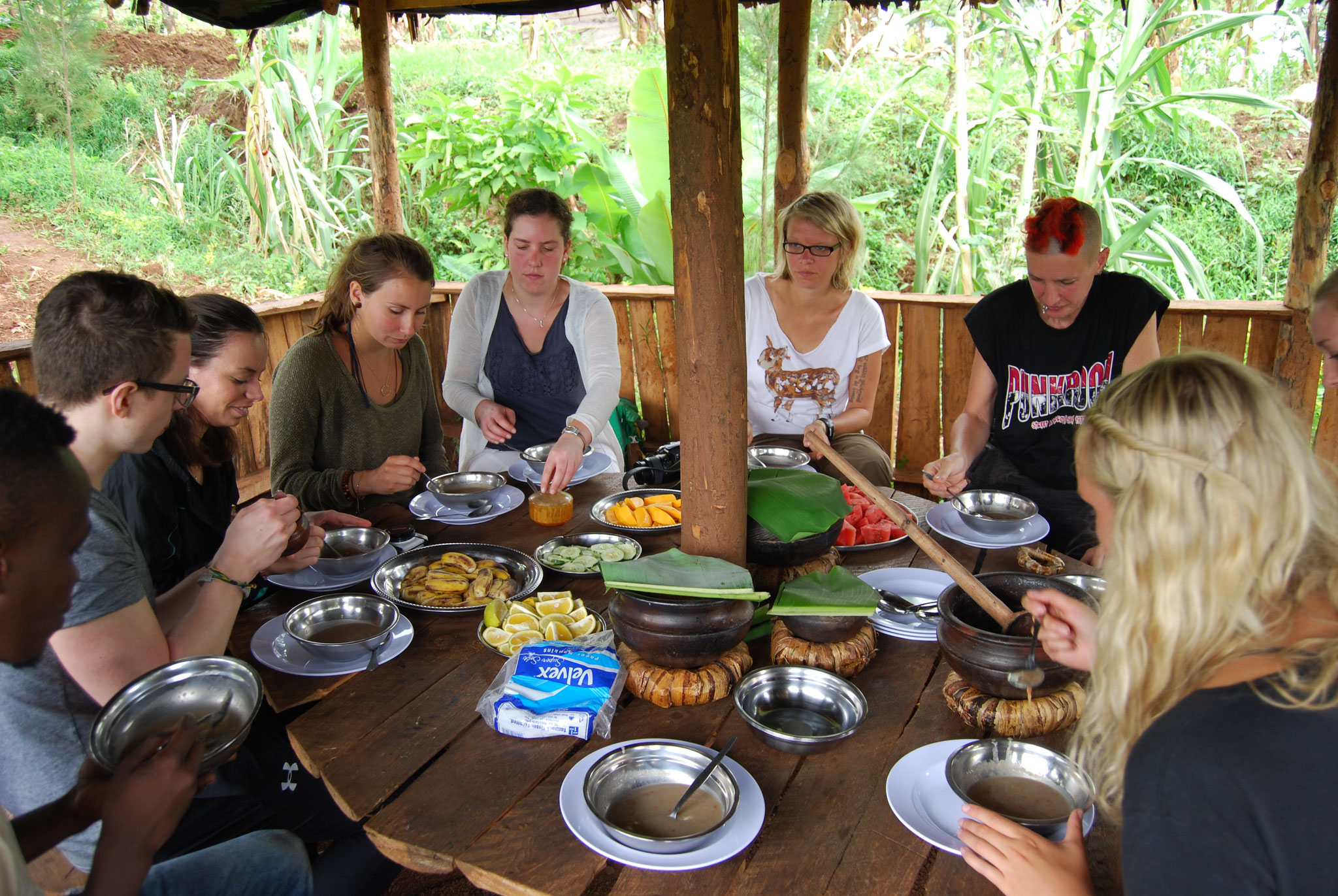 Traditional Chagga meal